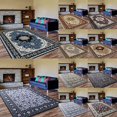 £10.99 • Buy Non Slip Modern Large Traditional Rugs Bedroom Living Room Rug Hallway Runner