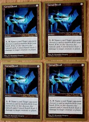 4x Cursed Scroll - World Championship MTG Gold Border - New / NM+ • $5.99