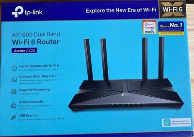 £49 • Buy TP-LINK Archer AX1800 Dual-Band Wi-Fi 6 Router