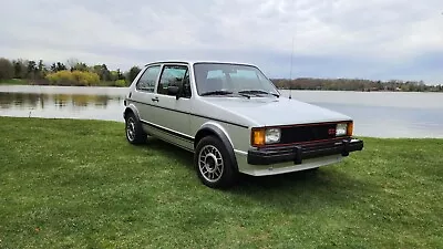 1984 VW Rabbit GTI By Pond  | 24 X 36 INCH POSTER • $23.99