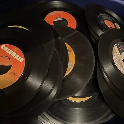 Bulk Lot Of 40 - 7  45 RPM Records For Decorating & Craft • $15.99