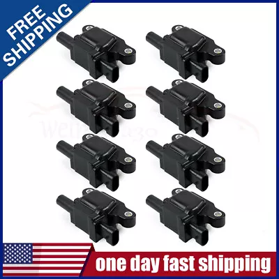 Set Of 8 Square Ignition Coil Pack For Chevy Silverado 1500 GMC 5.3L 6.0L 6.2L • $79.99