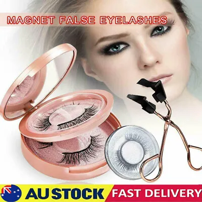 $9.60 • Buy Magnetic Eyelashes Kit With Glue-free Reusable Magnetic Eyelash Clip Set AU Fast
