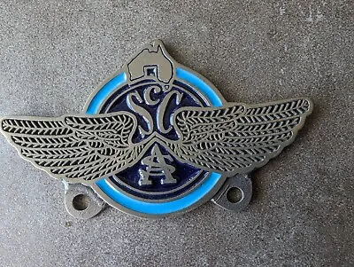 Vintage Classic Car Metal Vehicle Badge - Sporting Car Club Of South Australia • $100