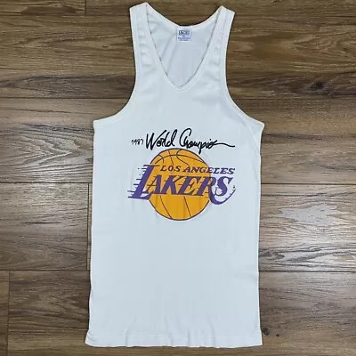 Vintage 1987 Los Angeles Lakers World Groupies Tank Top • $30