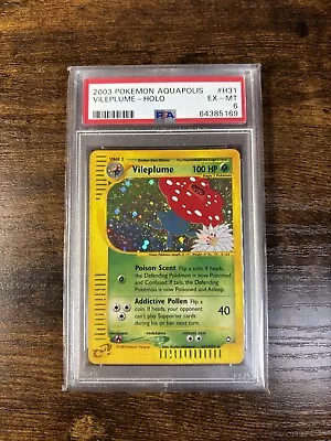 Pokemon Vileplume Holo H31/H32 Aquapolis PSA • $5.50