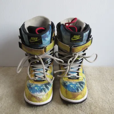 Nike Zoom Force I ZF1 334841-471 Men's Yellow/Blue Snowboard Boots Size US 6 • $199.99