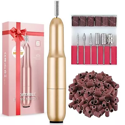 Electric Nail Drill File Professional For Acrylic Gel Dip Powder Nails Portab... • $33.74