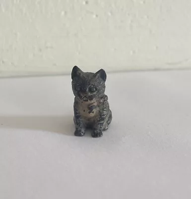 Antique Cold Painted Vienna Bronze Cat Kitten • $99.99