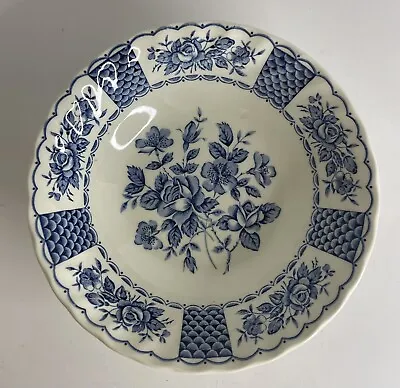 Myott China Melody Blue Floral Ironstone Bowl England • $10