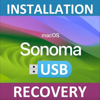 MacOS 14 Sonoma Installer Bootable USB Recovery Upgrade Reinstall Service Mac • $27.27