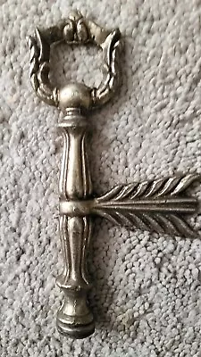 Antique Brass Finish Arrow  Weathervane Lamp Finial  6   X 3  New Old • $17