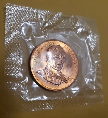 1979 John Wayne US Philadelphia Mint Commemorative Copper Coin Sealed  • $9.99