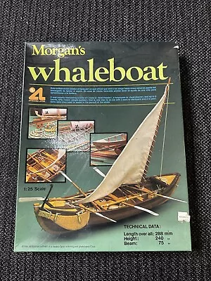 Morgan's Whaleboat Wooden Model Boat Kit Vintage By Artesania Latina 1:25 Scale • $40
