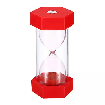 2 Minute Sand Timer Hexagon Small Sandy Clock Count Down Sand Glass Red • $20.61