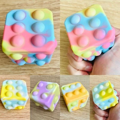 £6.49 • Buy Fidget Stress Ball Popper Toy Party Bag Filler Push Pop It Autism Anxiety Dice