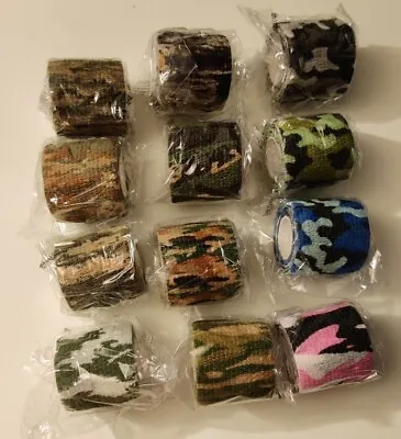 Camo Roll Adhesive Camouflage Stealth Airsoft/Hunting Rifle Gun Wrap Re-Useable • £4