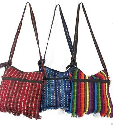 £31.88 • Buy Bright Hippy Mexican Import Mayan Shoulder Messenger Festival Travel Bag M43
