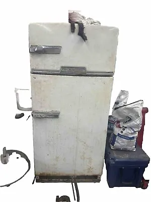 1950 General Electric Refrigerator Combination Fridge And Freezer Vintage  • $2000