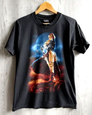 Reo Rock Of The T Shirts Fantasy Sword Woman Vintage Size M Back Print T Shirt • £12.99