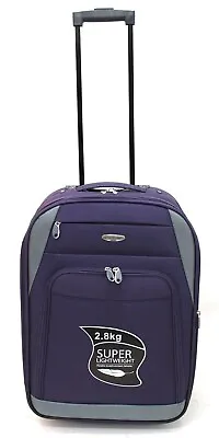 50cm Expandable Cabin Hand Luggage Lightweight  Suitcase Trolley Travel Case Bag • £16.99