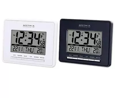 Acctim Infinity Radio Controlled LCD Desk/Wall Alarm Clock 7195 • £27.86