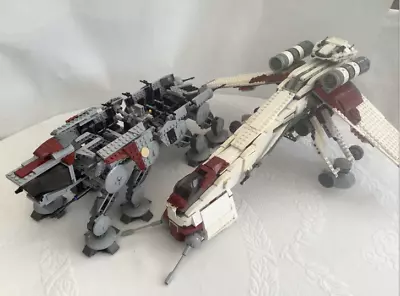 £369.95 • Buy LEGO Star Wars: Republic Dropship With AT-OT Walker (10195) CUSTOM