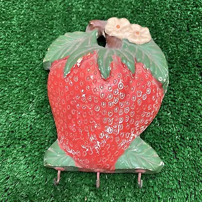 Chalkware Strawberry Key Holder Kitchenware Retro Mid Century 7  • $24.99