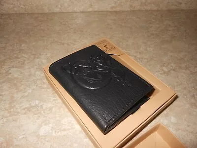$6.99 • Buy SALE--BASS PRO SHOPS RED HEAD BRAND Mens Genuine Black Leather Trifold Wallet