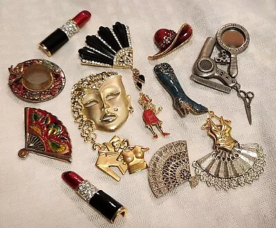 Vintage Wear Fashion Brooches/Pins Lot • $24.99