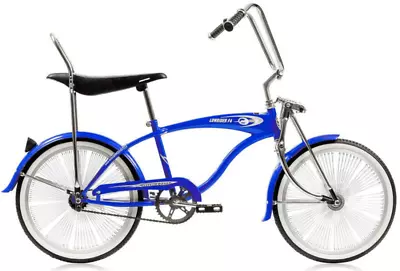BLUE 20  Lowrider Bike 140 FAN Spokes Coaster Brake Micargi F4 • $399.99