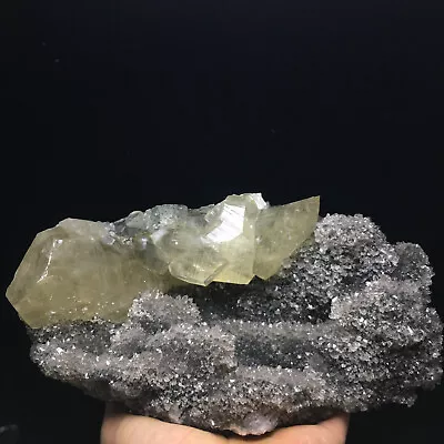 1478g  Transparent Bright  Mercedes  Calcite Crystal Cluster Mineral Specimen • $31