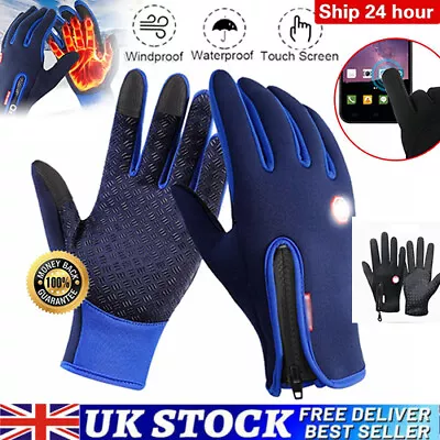 Thermal Windproof Waterproof Winter Gloves Touch Screen Warm Mittens Mens/Womens • £5.99