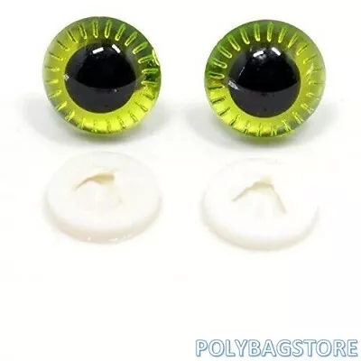£23.99 • Buy LIGHT GREEN OWL EYES - PLASTIC BACKS - Teddy Bear Making Soft Toy Doll Animal