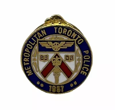 Toronto Metropolitan Police Department Law Enforcement Enamel Lapel Hat Pin • $14.95