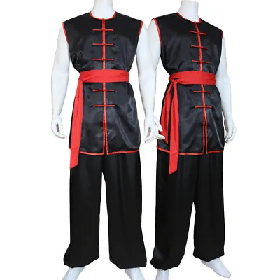 Sleeveless Martial Arts Kung Fu Taichi Uniform Suit Wushu Nanquan Clothes Outfit • £35.99