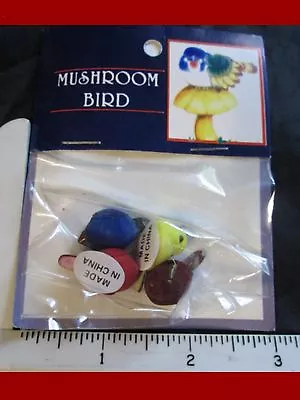 $9.75 • Buy BIRD Cardinals Blue Red Yellow Maroon Art Hobby Wreath Birdhouse Craft Mushroom