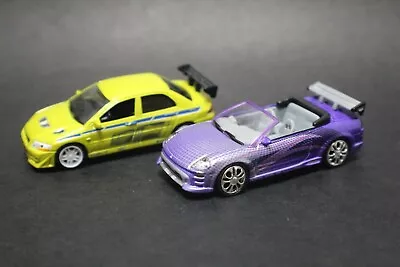 Fast & Furious Racing Champions Mitsubishi Spyder And Lancer Evo 1:64 • $69.99