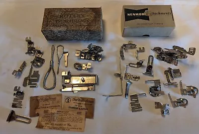 Vintage Sears Roebuck Kenmore/Rotary Sewing Machine Attachments Greist 26 Pc • $13.99