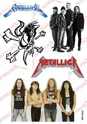 Metallica Sticker Pack | Skull American Heavy Thrash Metal Hard Rock Band Logo • £6.74