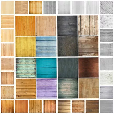 Retro Plank Wall Floor Vinyl Photography Background Studio Photo Props Backdrop • $11.22