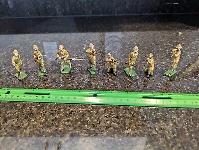 8 Vintage Toy Soldiers I Think WW1 Or WW2 • $40