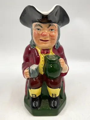 Kelsboro Ware Toby Jug Green Red Yellow England Vintage 20cm T2710 C3597 • £14.99