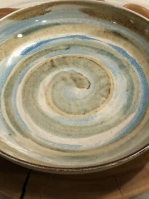 Gordon Martz Marshall Studios Pottery Bowl Spiral Blue Teal Green M174-23-D46 • $72