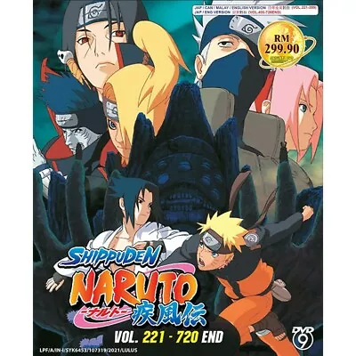 Naruto Shippuden Anime Complete Tv Series Vol.221-720 End English Dubbed • $135