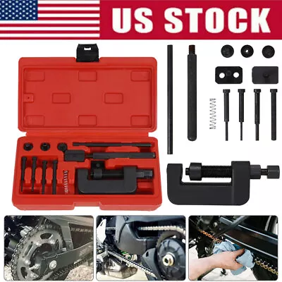 Motorcycle Bike Chain Breaker Splitter Link Riveter Universal Riveting Tool Kit • $21