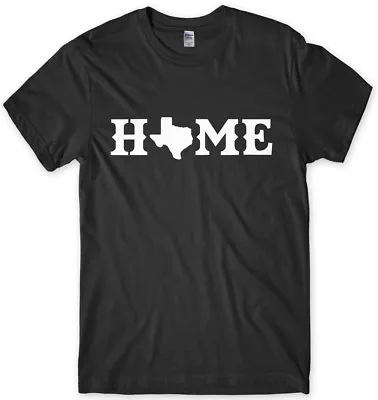 Home Texas County Map Mens Funny Unisex T-Shirt • £11.99