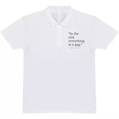 Funny Charlie Chaplin Quote Adult Polo Shirt / T-Shirt (PL053391) • £12.99