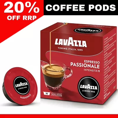 Lavazza Coffee Pods 96 Pack Passionale DarkStrong & Rich Capsules Espresso  • $65.90