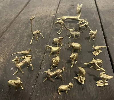 Large Lot Of 20 Vintage Miniatures Brass Mini Animal • $79.99